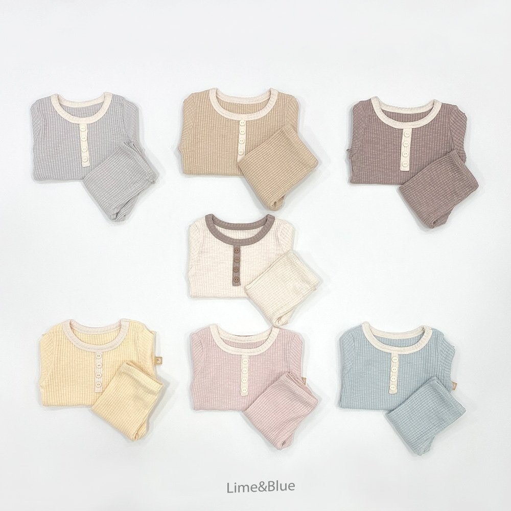 Lime&Blue 套裝 上下 라인앤블루 도브실내복-細節圖7