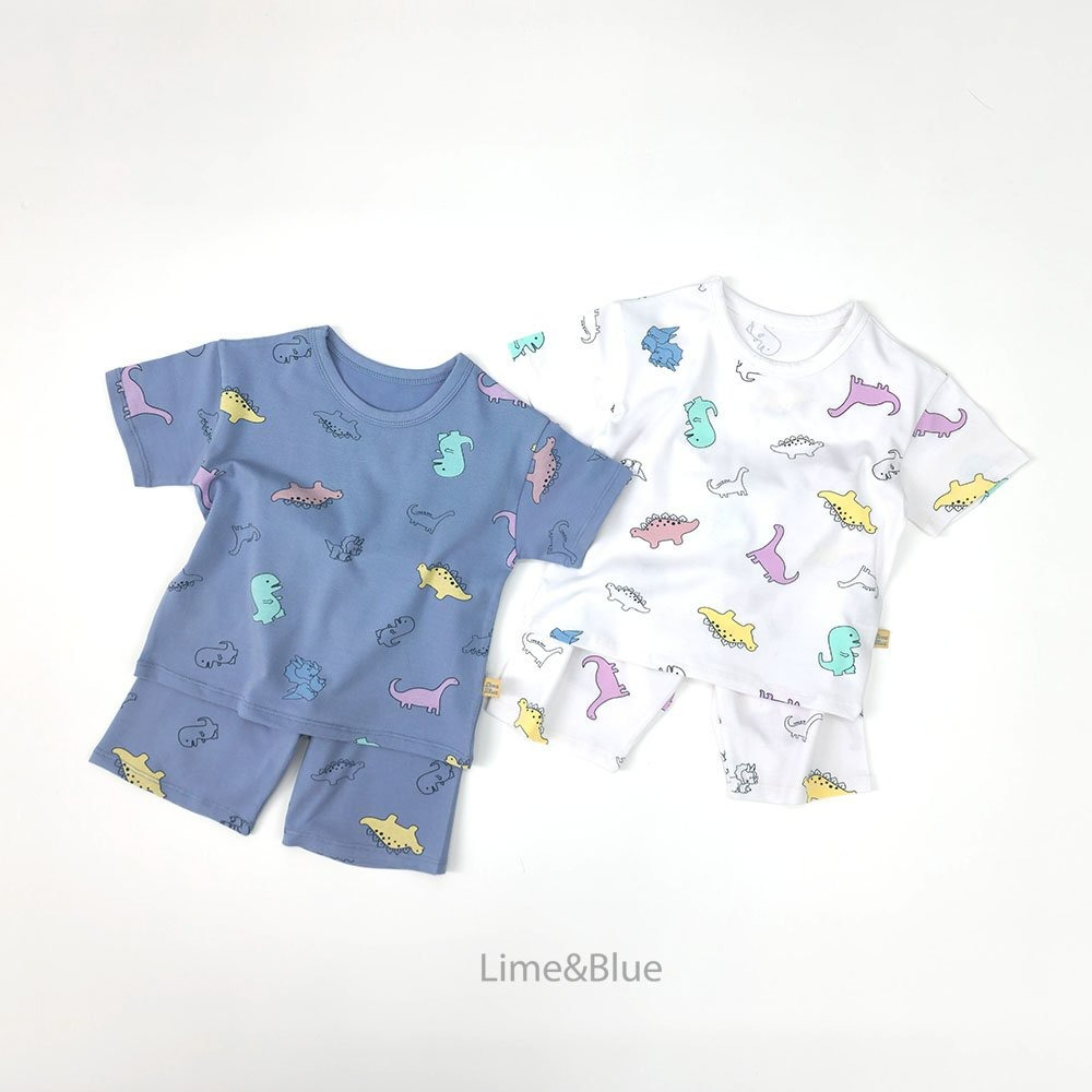 Lime&Blue 套裝 上下 라인앤블루 다이노상하세트-細節圖4