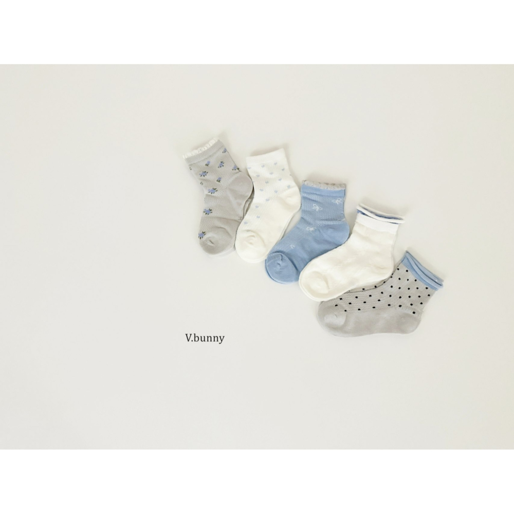 V.bunny 襪子 바닐라버니 레이클양말세트-細節圖2