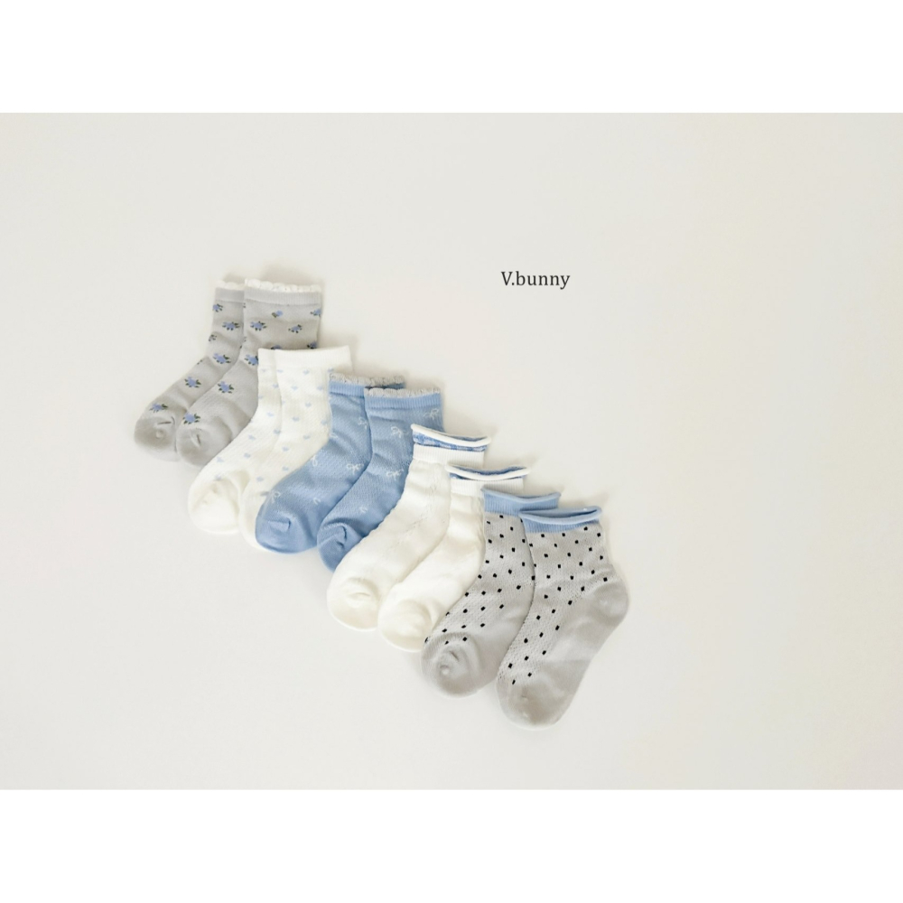 V.bunny 襪子 바닐라버니 레이클양말세트-細節圖3