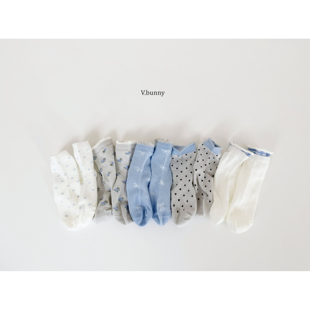 V.bunny 襪子 바닐라버니 레이클양말세트-細節圖6
