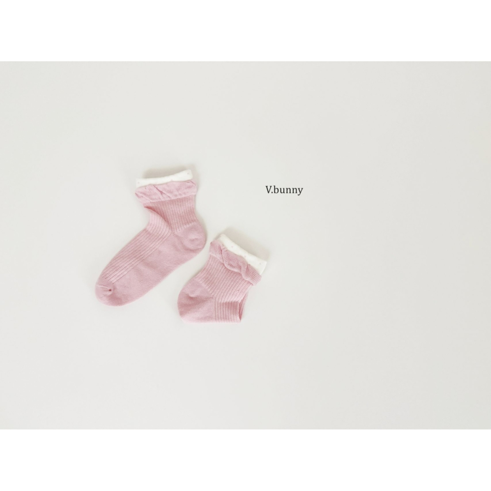 V.bunny 襪子 바닐라버니 밀크리본양말세트-細節圖10