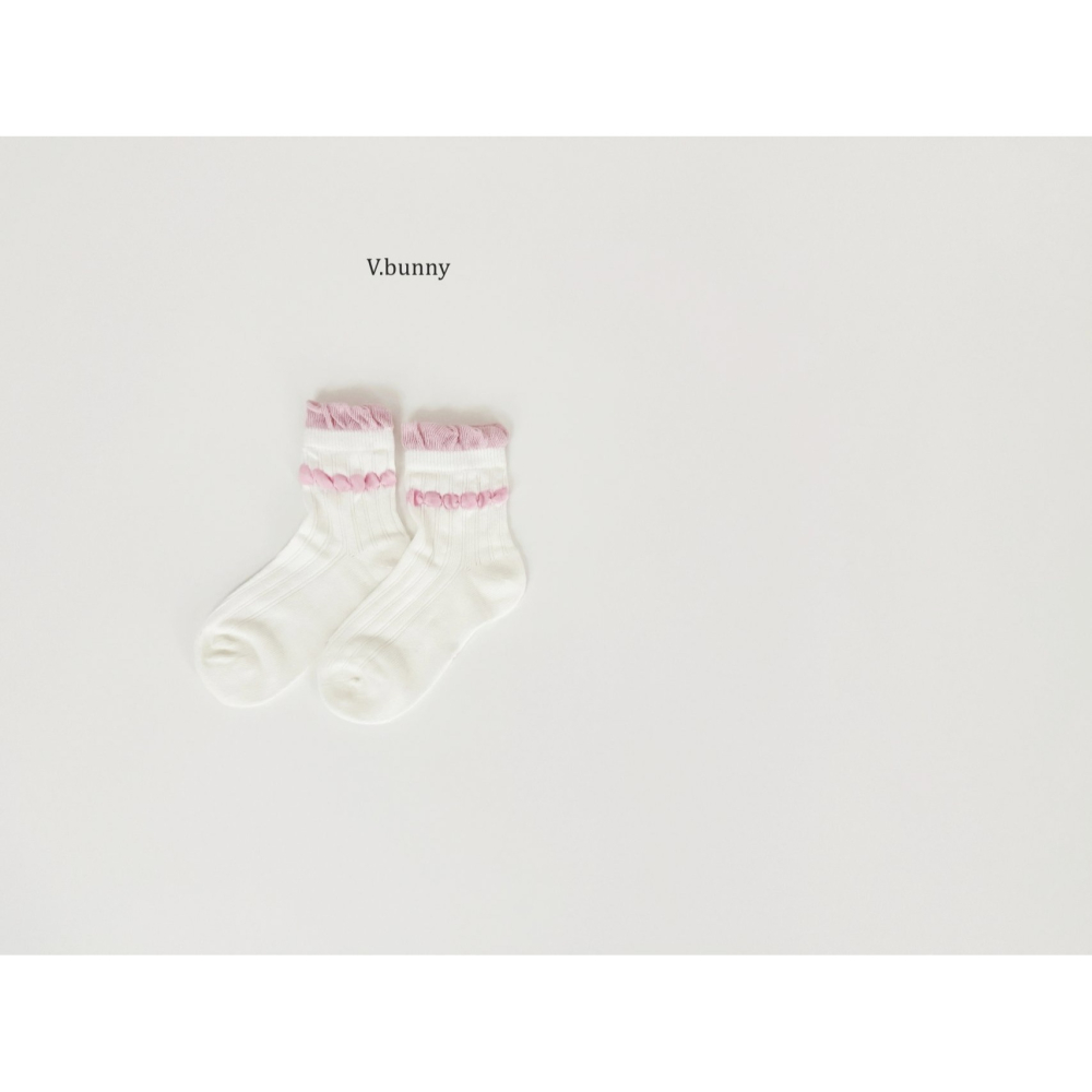V.bunny 襪子 바닐라버니 밀크리본양말세트-細節圖11