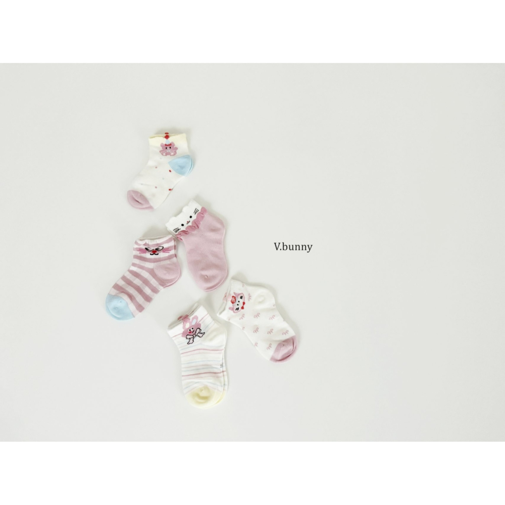 V.bunny 襪子 바닐라버니 베리버니양말세트-細節圖2