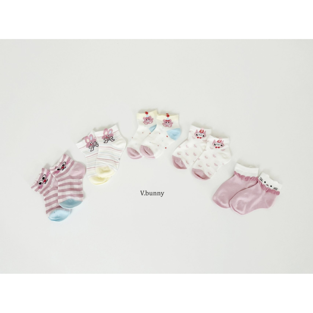 V.bunny 襪子 바닐라버니 베리버니양말세트-細節圖3