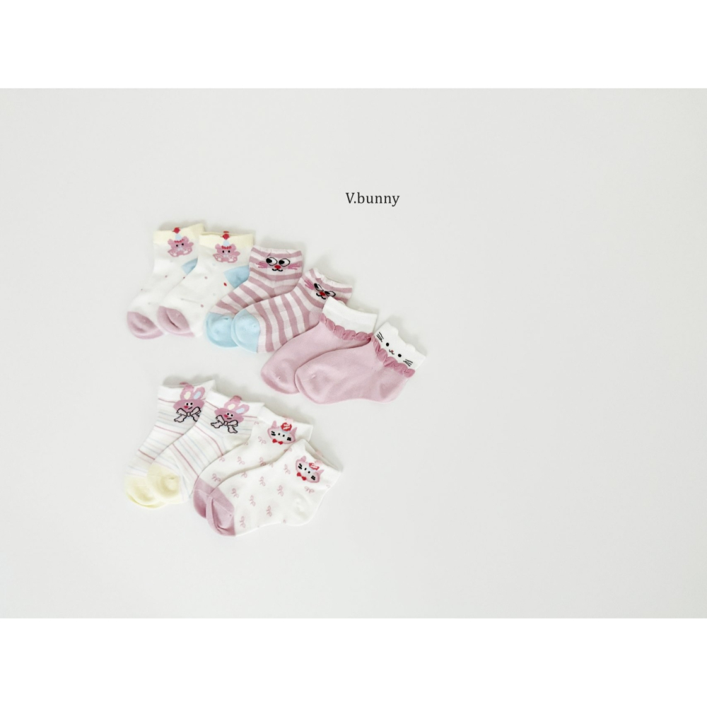 V.bunny 襪子 바닐라버니 베리버니양말세트-細節圖4