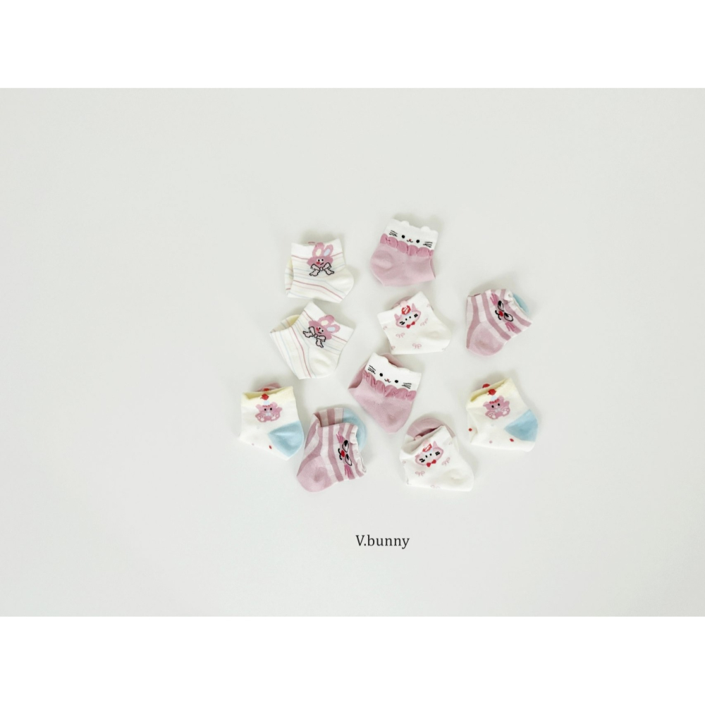 V.bunny 襪子 바닐라버니 베리버니양말세트-細節圖5