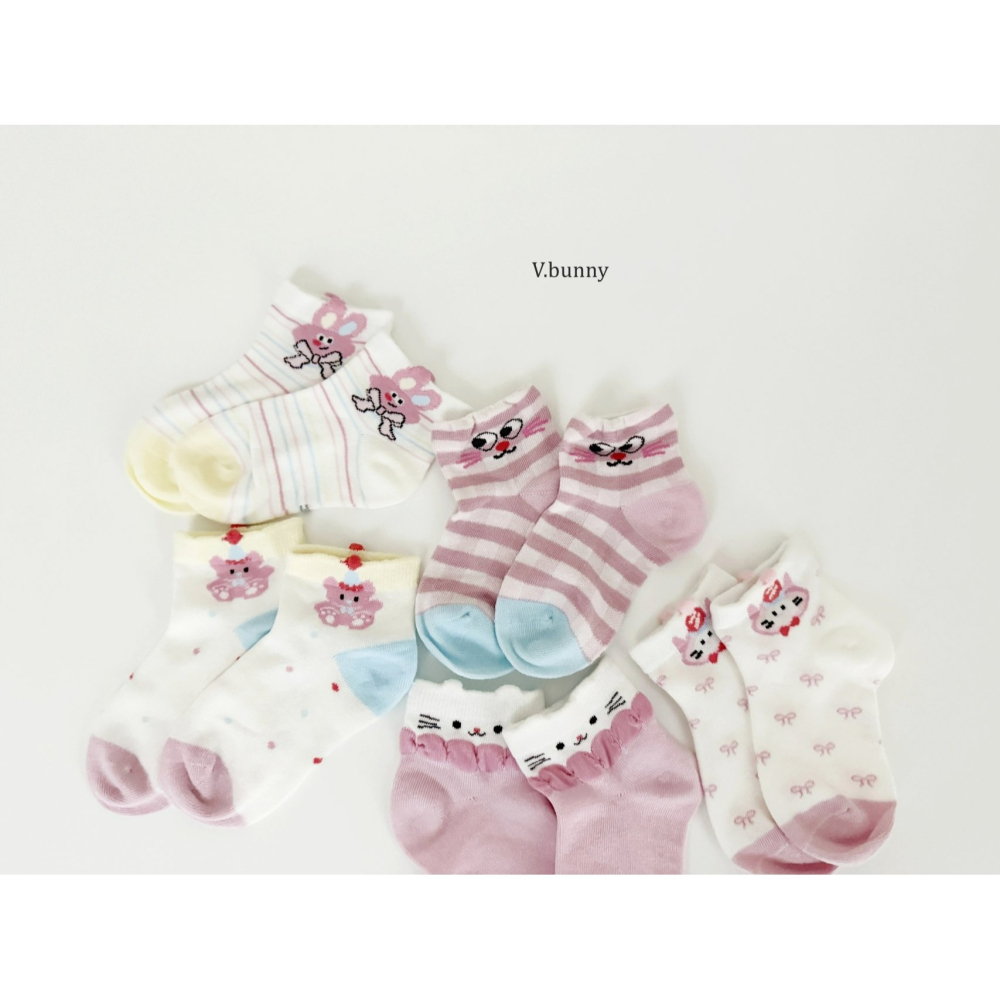 V.bunny 襪子 바닐라버니 베리버니양말세트-細節圖6