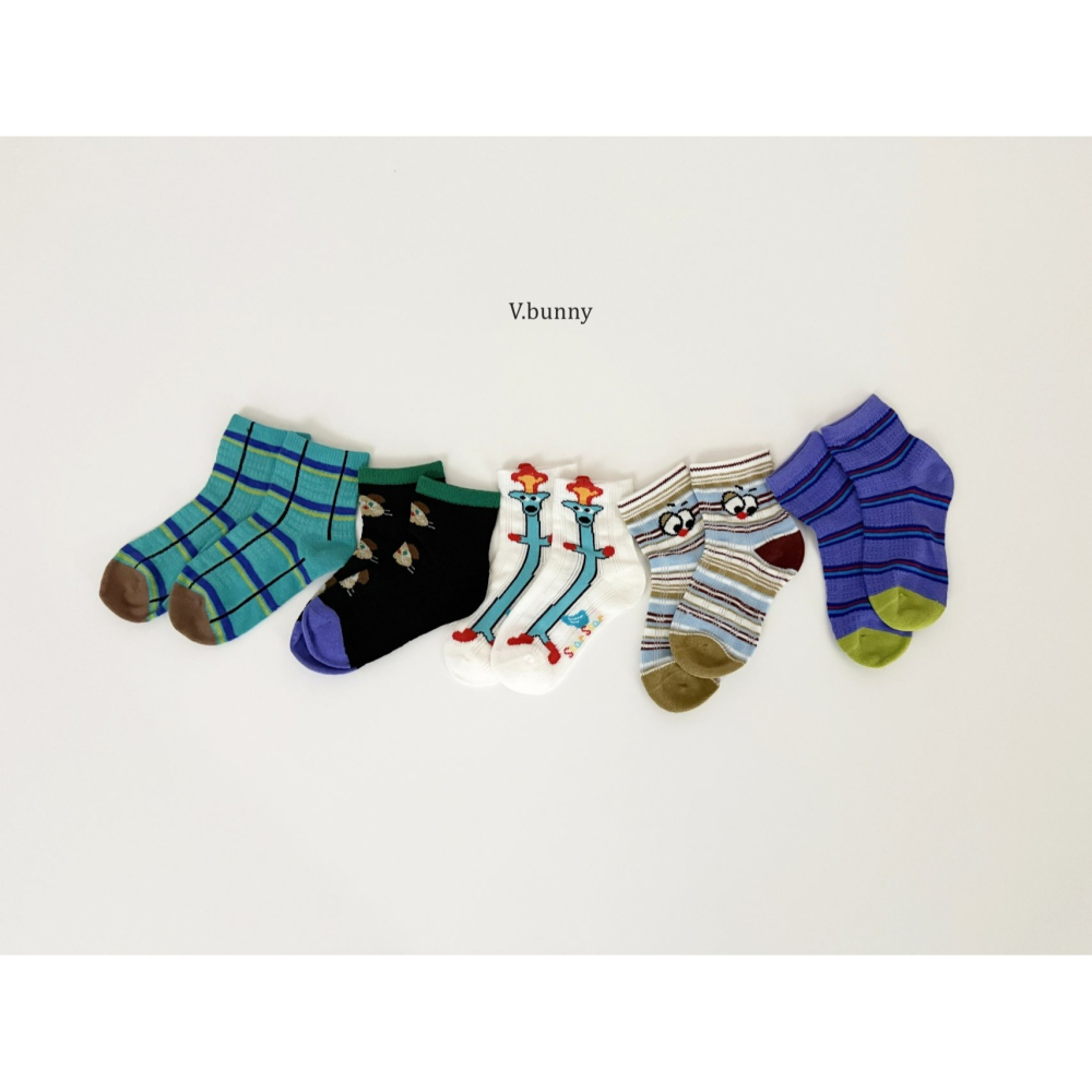 V.bunny 襪子 바닐라버니 애니붐양말세트-細節圖4