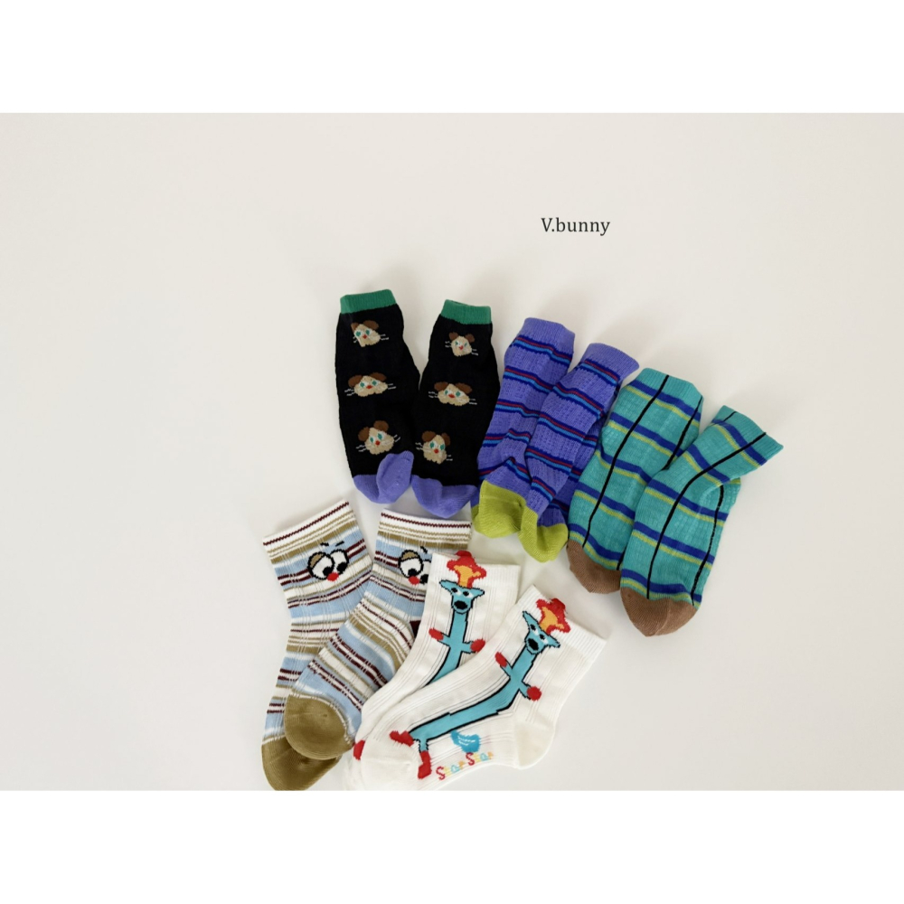 V.bunny 襪子 바닐라버니 애니붐양말세트-細節圖5