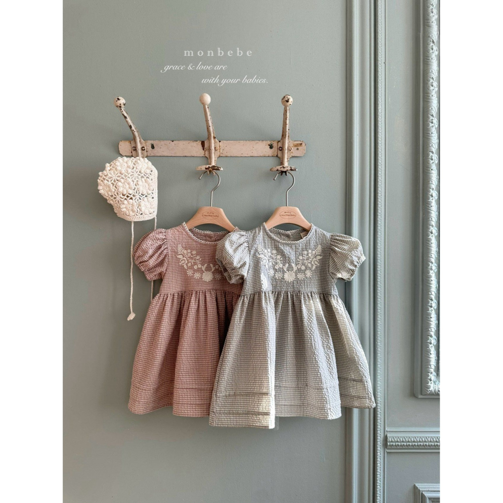 Monbebe 洋裝 몽베베 한나자수원피스-細節圖2