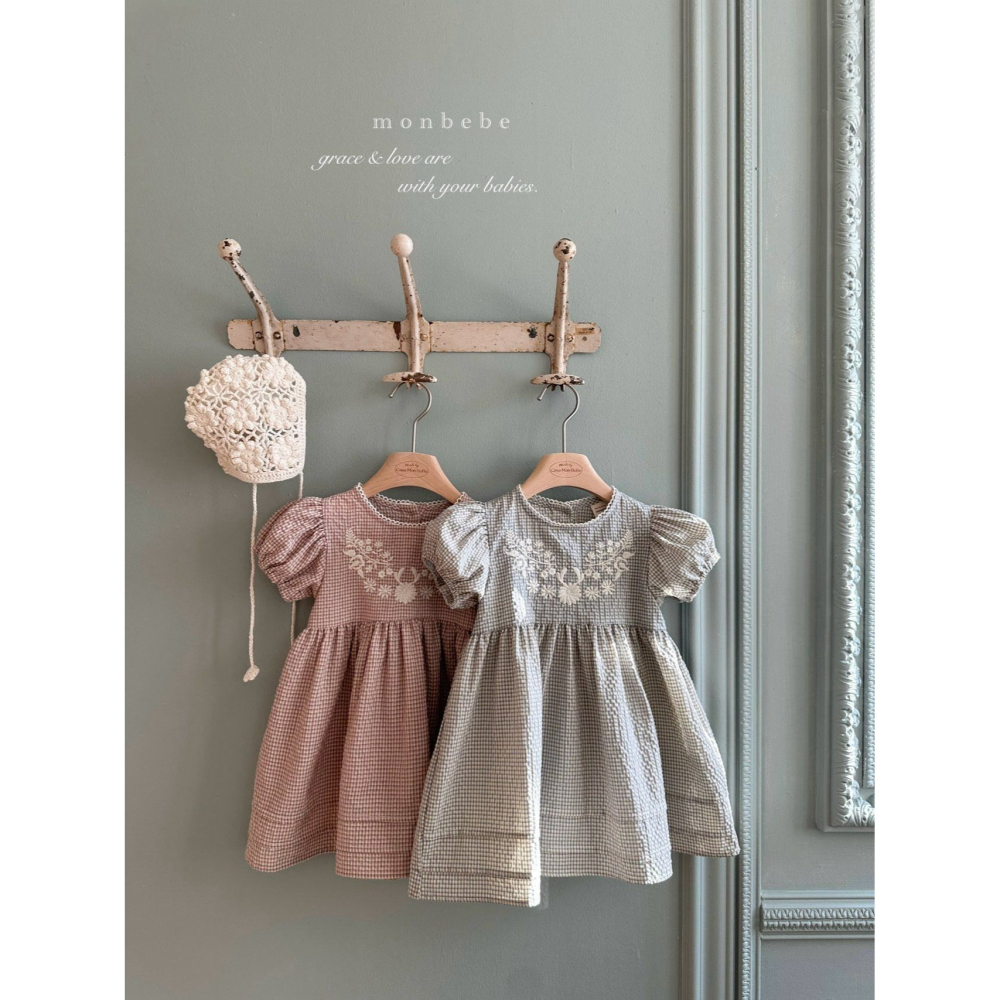 Monbebe 洋裝 몽베베 한나자수원피스-細節圖9