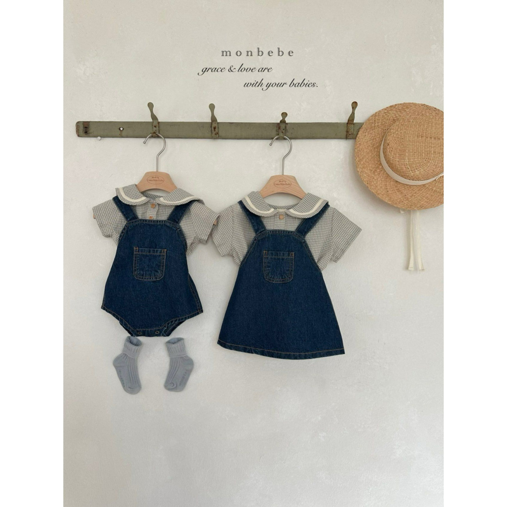 Monbebe 包屁衣 몽베베 체크세라슈트-細節圖8