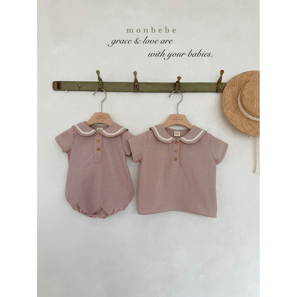 Monbebe 包屁衣 몽베베 체크세라슈트-細節圖9