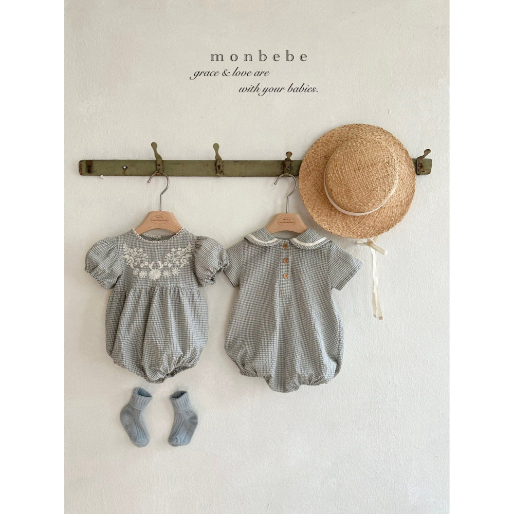 Monbebe 包屁衣 몽베베 체크세라슈트-細節圖10