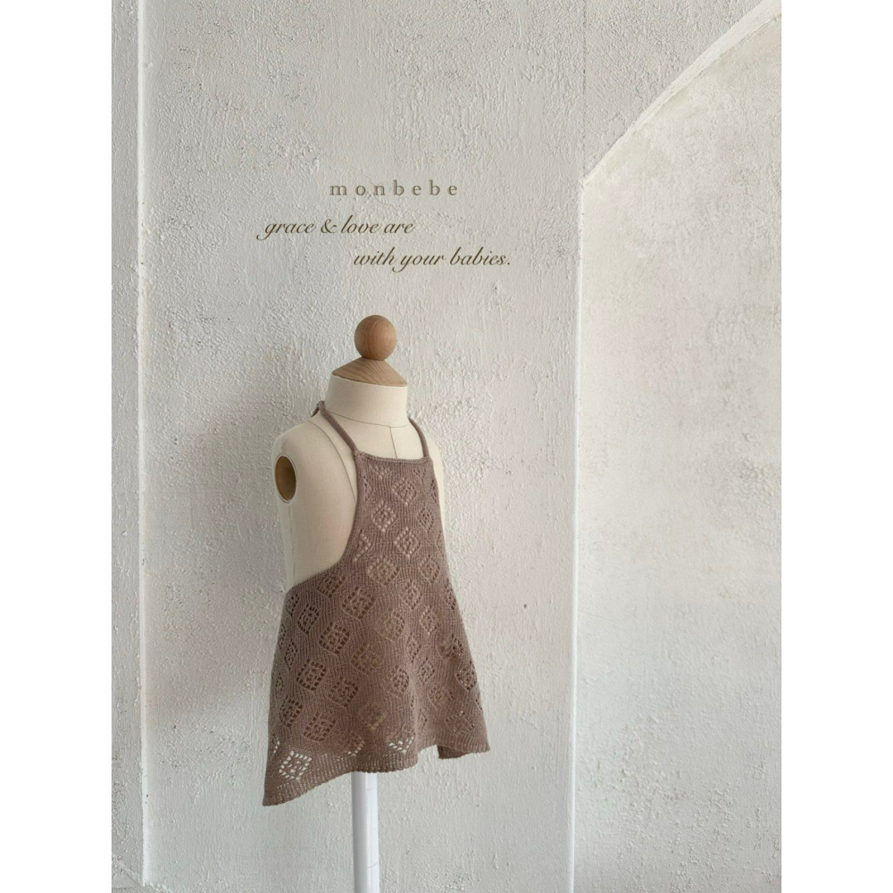 Monbebe 背心 몽베베 니트에이프런-細節圖2