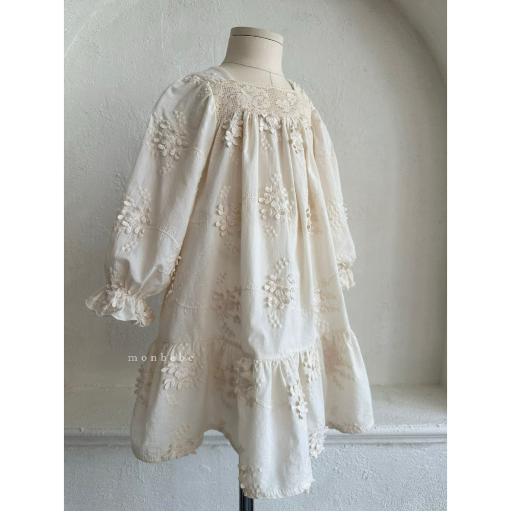 Monbebe 洋裝 몽베베 플로라빈티지원피스-細節圖2