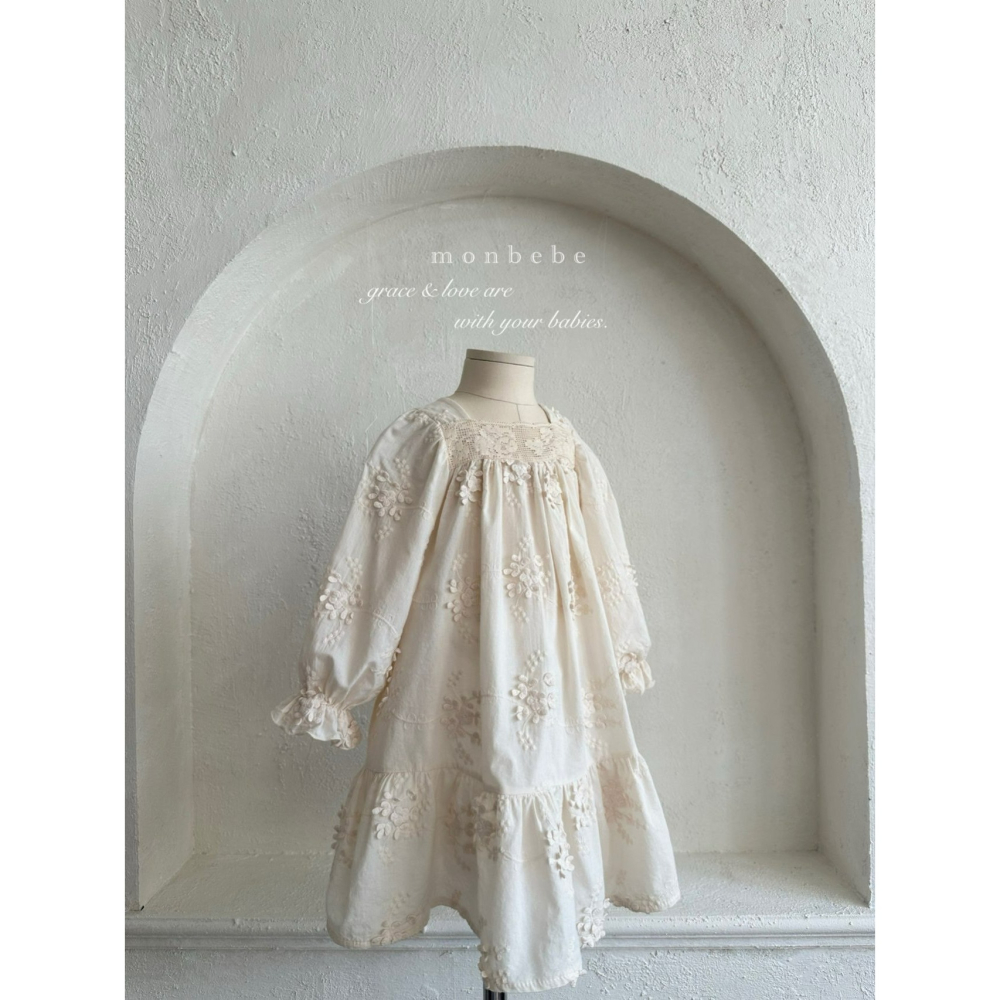 Monbebe 洋裝 몽베베 플로라빈티지원피스-細節圖4
