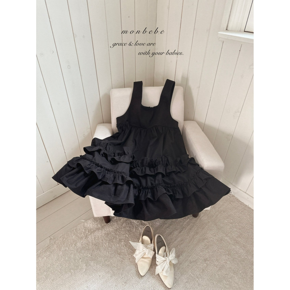Monbebe 洋裝 親子裝 몽베베 모노프릴원피스엄마-細節圖6