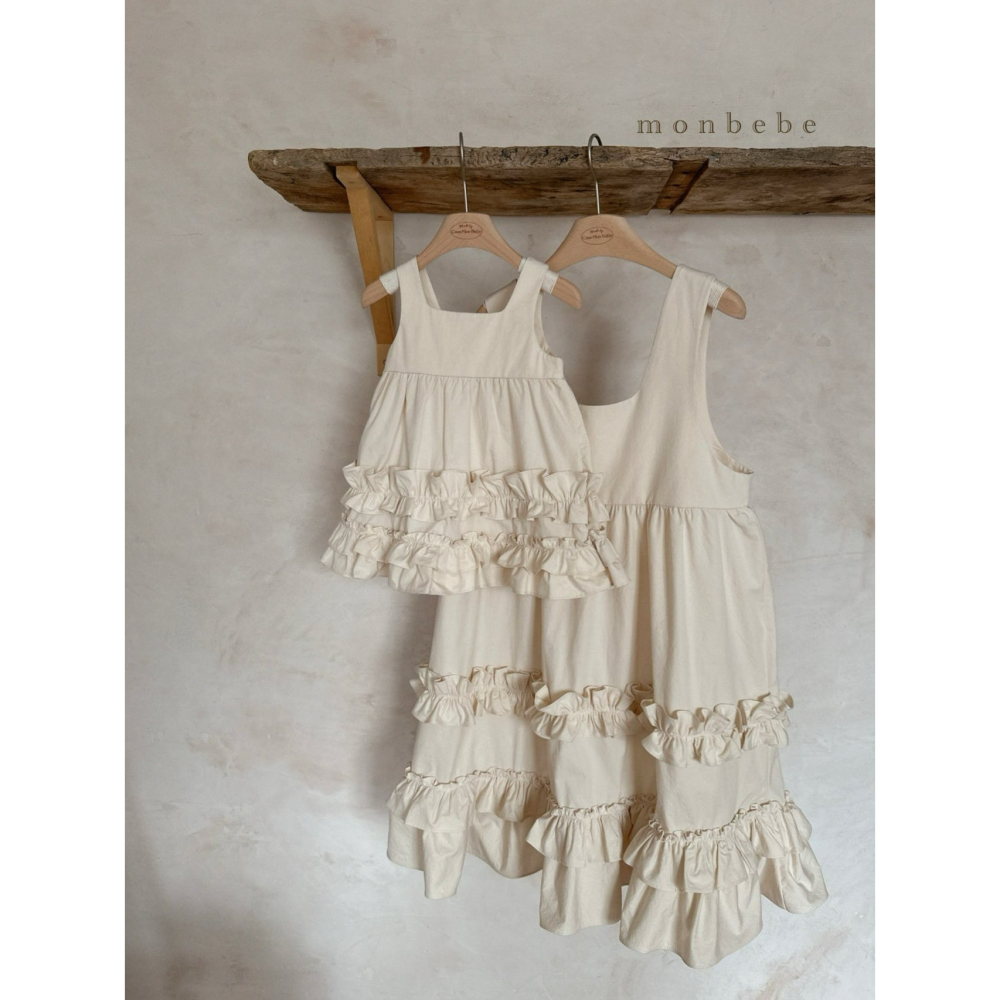 Monbebe 洋裝 親子裝 몽베베 모노프릴원피스엄마-細節圖10