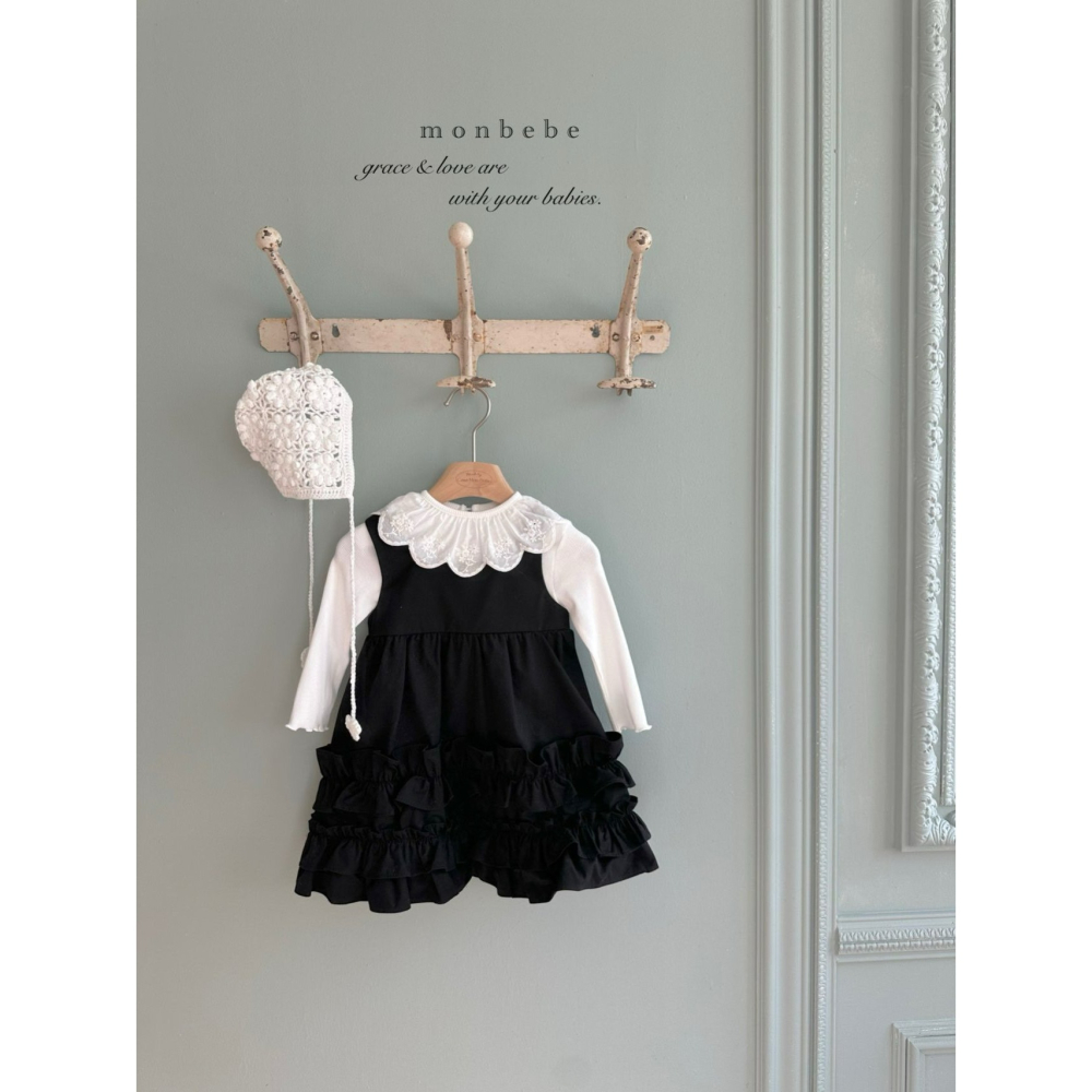 Monbebe 洋裝 몽베베 모노프릴원피스-細節圖4