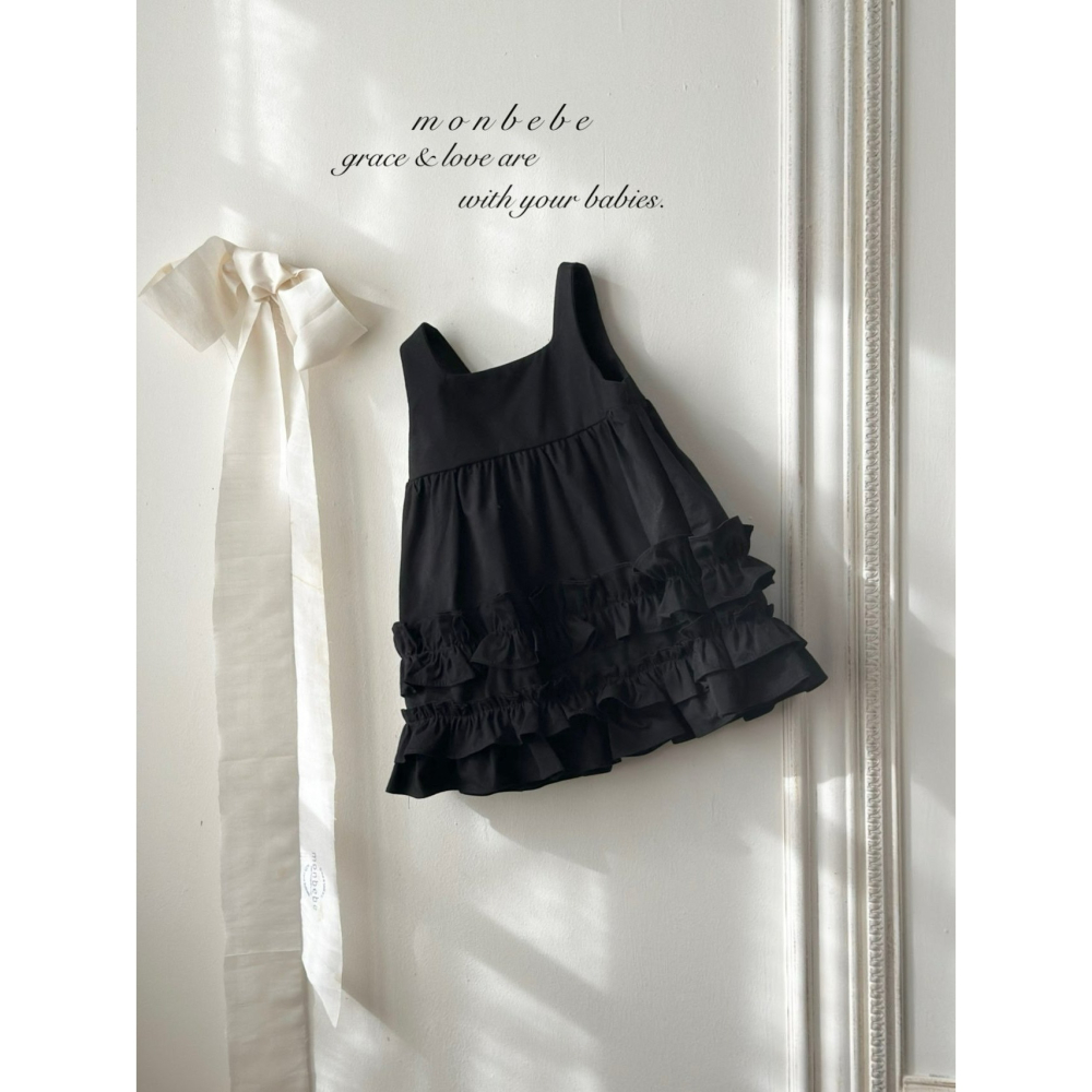 Monbebe 洋裝 몽베베 모노프릴원피스-細節圖5