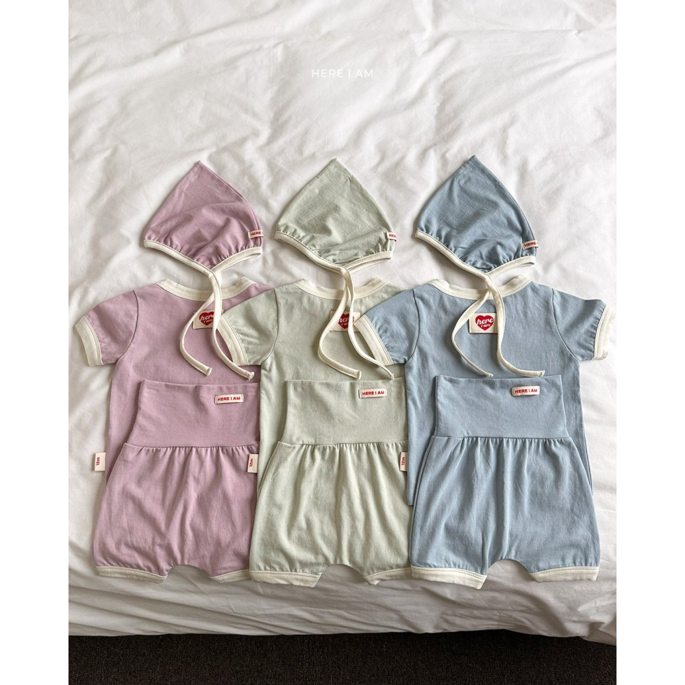 Heariam 套裝 (不含帽) 히얼아이엠 썸머 플레인 실내복-細節圖3