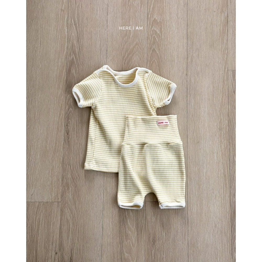 Heariam 套裝 히얼아이엠 파스텔 골지 실내복-規格圖7