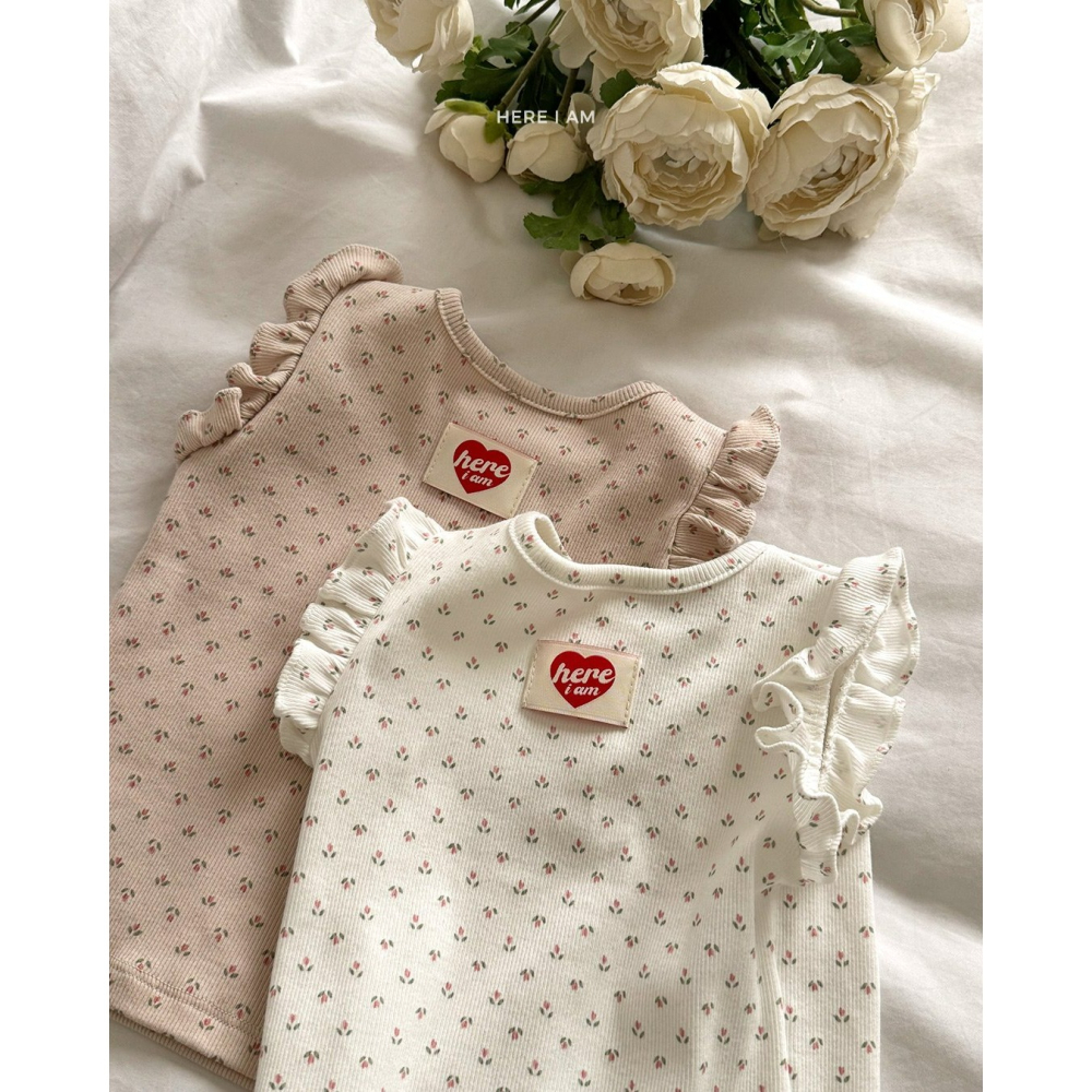 Heariam 套裝 히얼아이엠 프릴 튤립 실내복-細節圖2