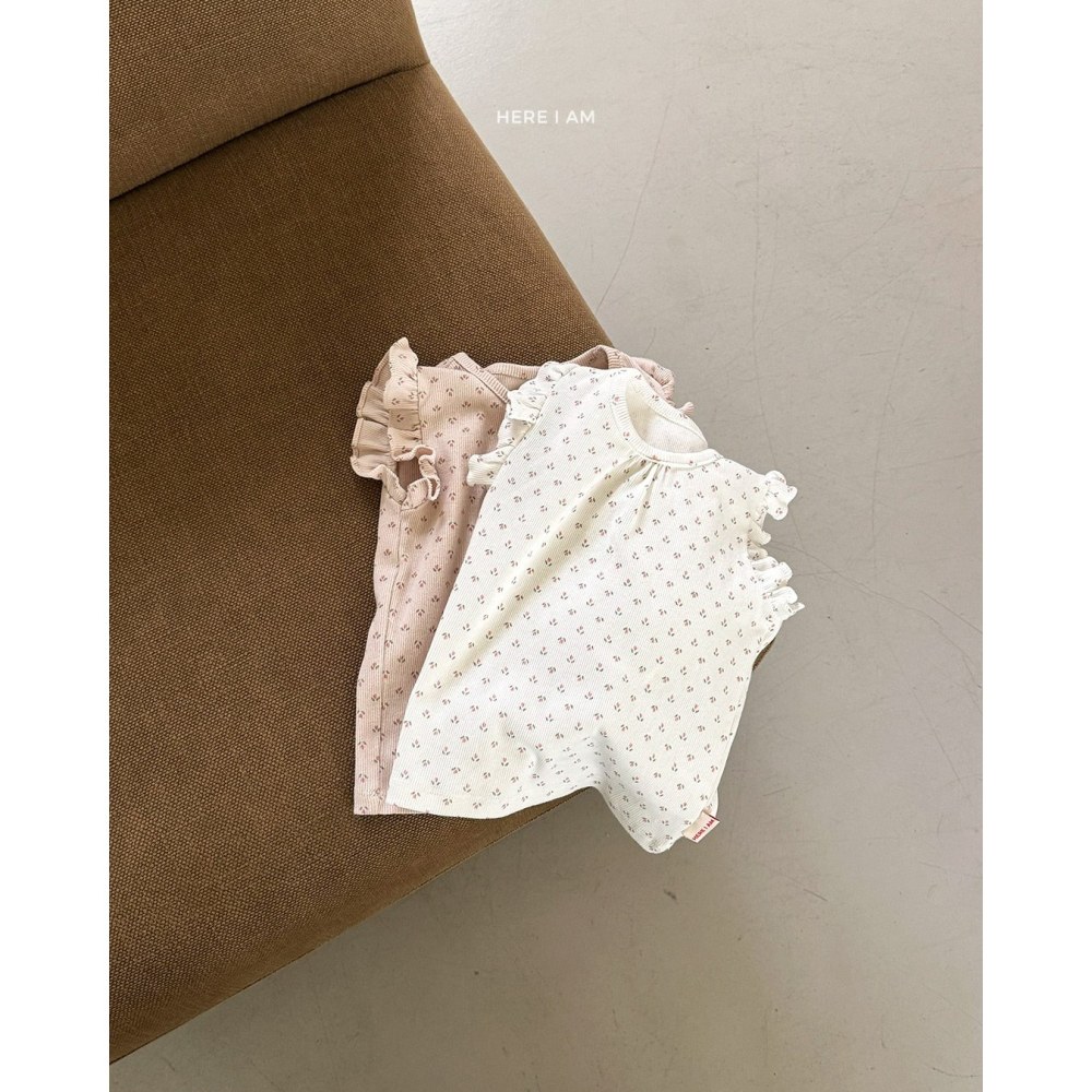 Heariam 套裝 히얼아이엠 프릴 튤립 실내복-細節圖4