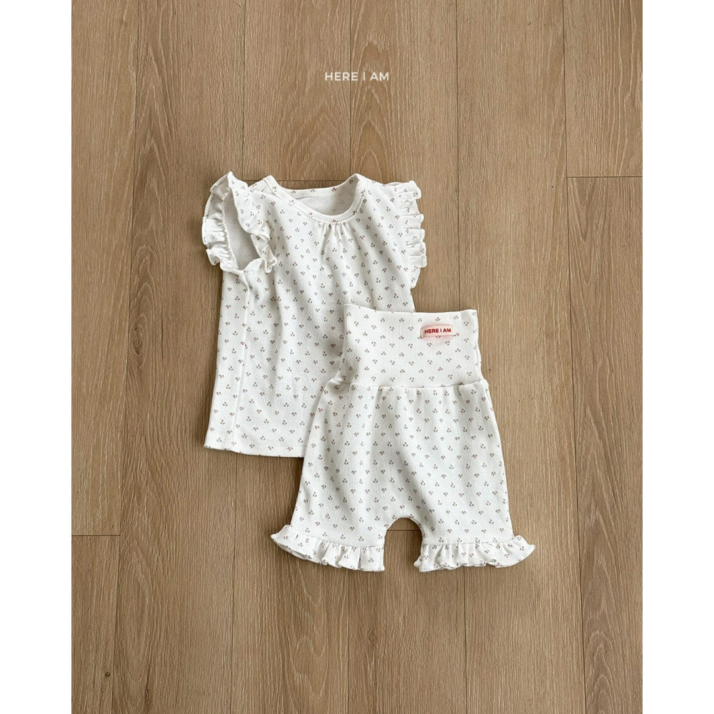 Heariam 套裝 히얼아이엠 프릴 튤립 실내복-細節圖5