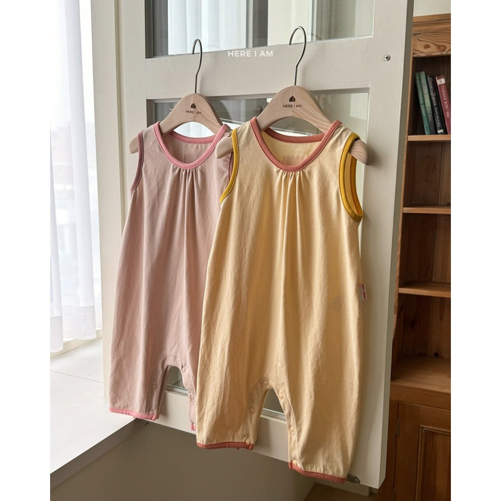 Heariam 吊帶褲 히얼아이엠 플레인 오버롤-細節圖7