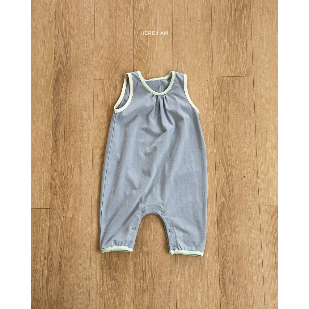 Heariam 吊帶褲 히얼아이엠 플레인 오버롤-規格圖11