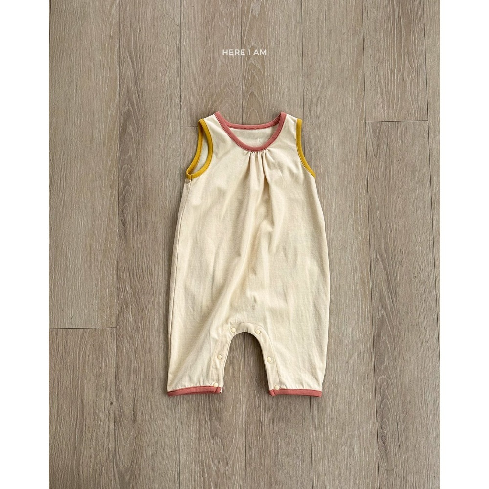 Heariam 吊帶褲 히얼아이엠 플레인 오버롤-規格圖11