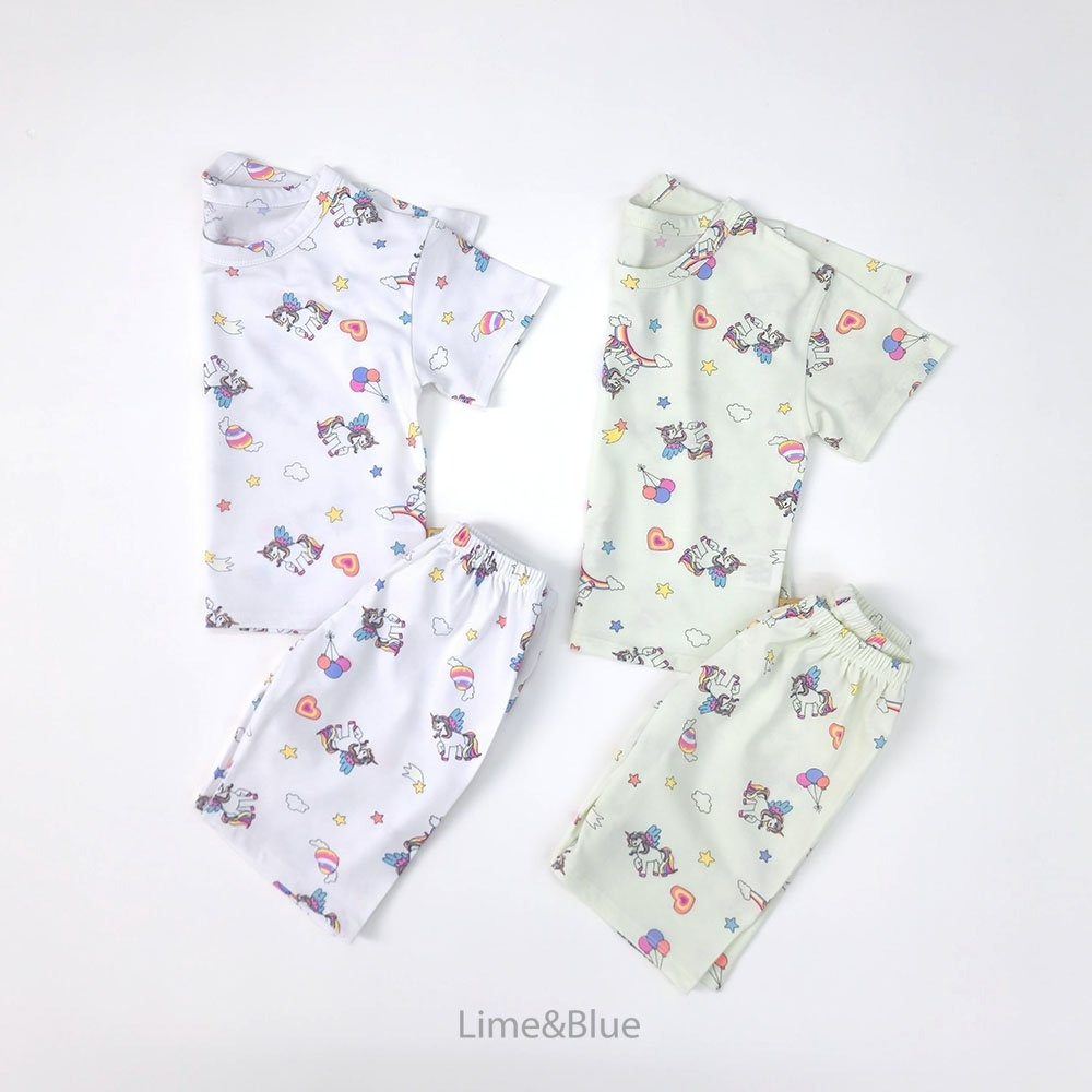 Lime&Blue 套裝 上下 라임앤블루 스텔라유니콘상하세트-細節圖4