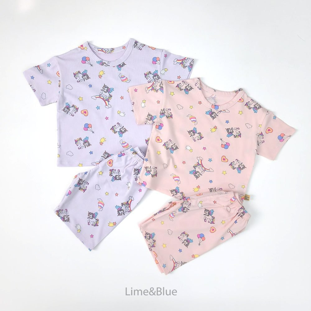 Lime&Blue 套裝 上下 라임앤블루 스텔라유니콘상하세트-細節圖5