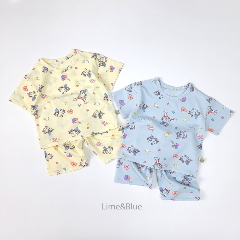 Lime&Blue 套裝 上下 라임앤블루 스텔라유니콘상하세트-細節圖6
