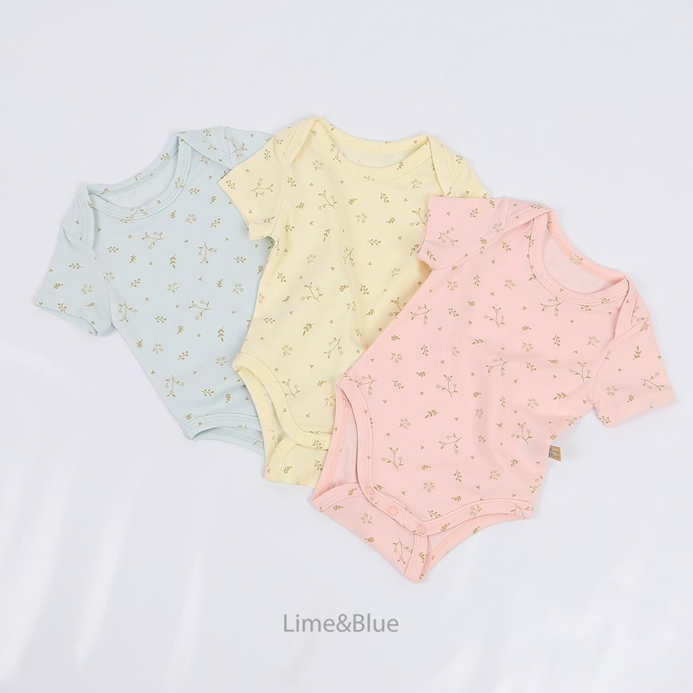 Lime&Blue 包屁衣 라임앤블루 버터플로랄슈트-細節圖5