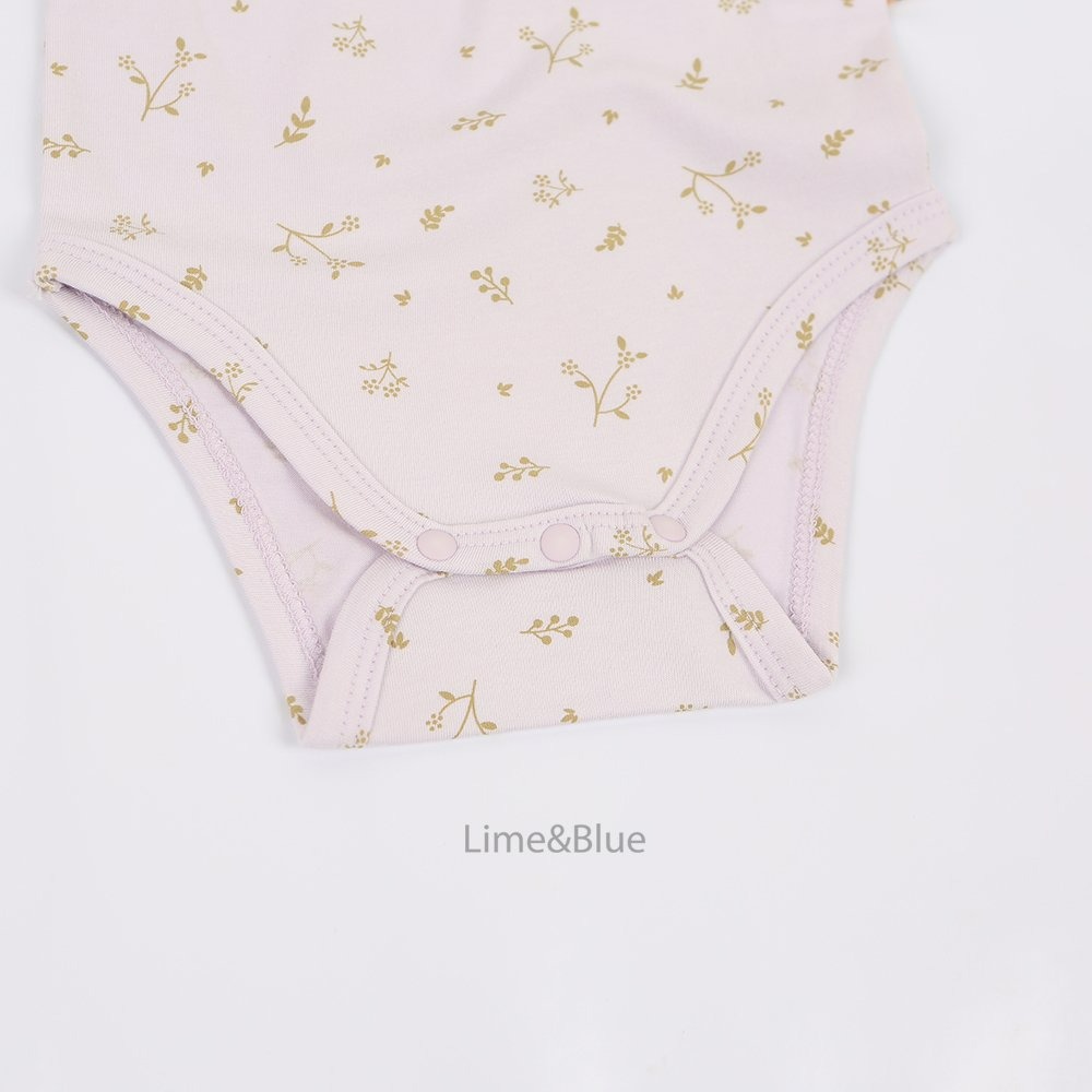 Lime&Blue 包屁衣 라임앤블루 버터플로랄슈트-細節圖9