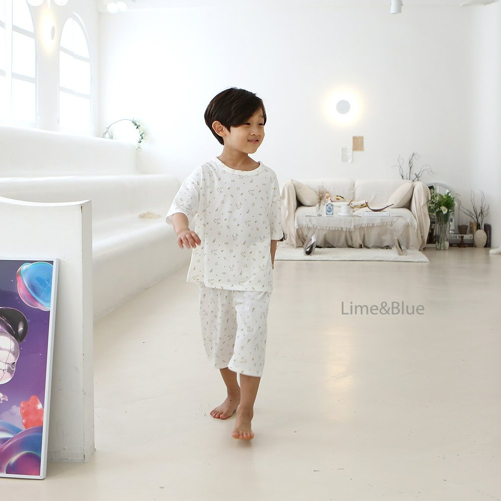 Lime&Blue 套裝 上下 (兒童) 라임앤블루 버터플로랄상하세트(아동)-細節圖4