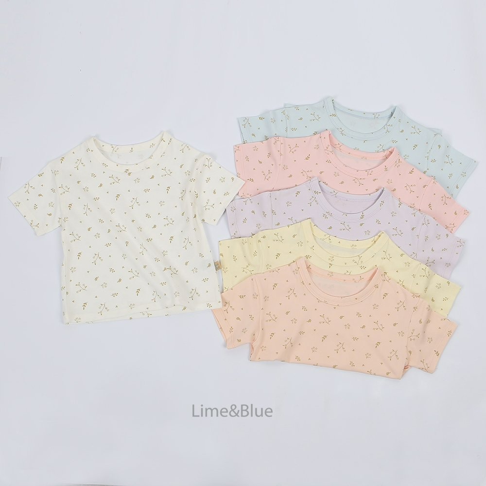 Lime&Blue 套裝 上下 (兒童) 라임앤블루 버터플로랄상하세트(아동)-細節圖5