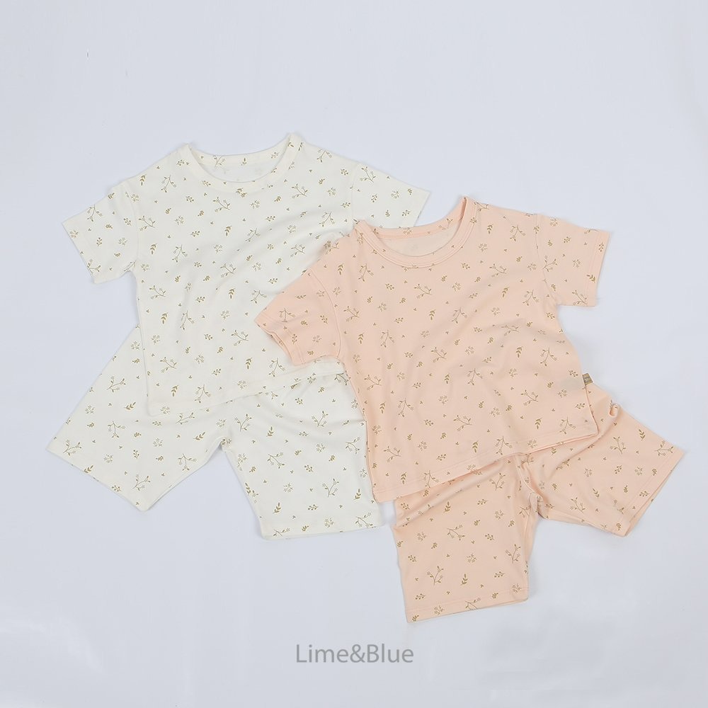 Lime&Blue 套裝 上下 (兒童) 라임앤블루 버터플로랄상하세트(아동)-細節圖6