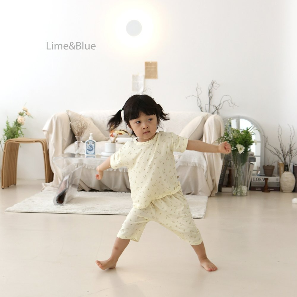 Lime&Blue 套裝 上下 (兒童) 라임앤블루 버터플로랄상하세트(아동)-細節圖9
