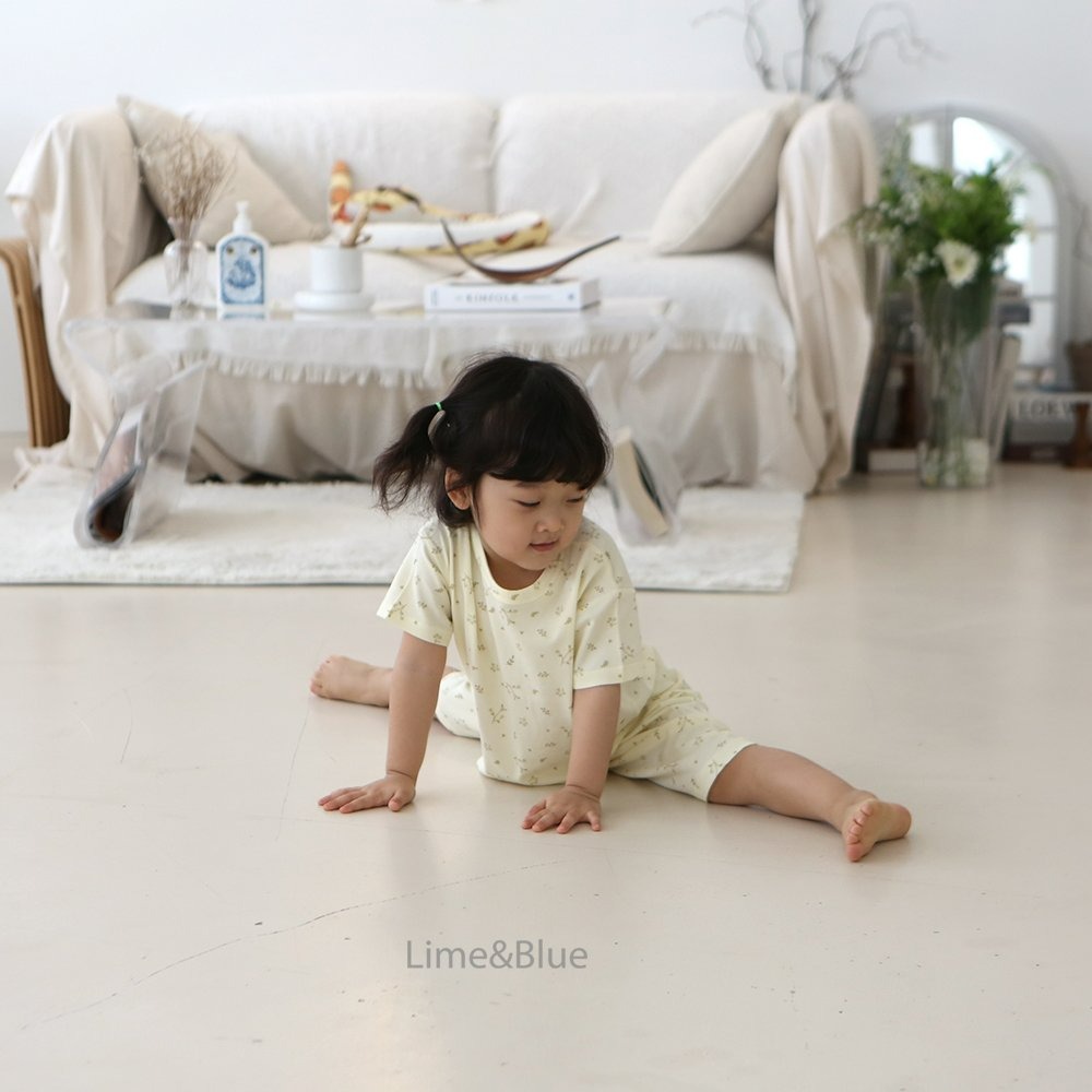 Lime&Blue 套裝 上下 (兒童) 라임앤블루 버터플로랄상하세트(아동)-細節圖10