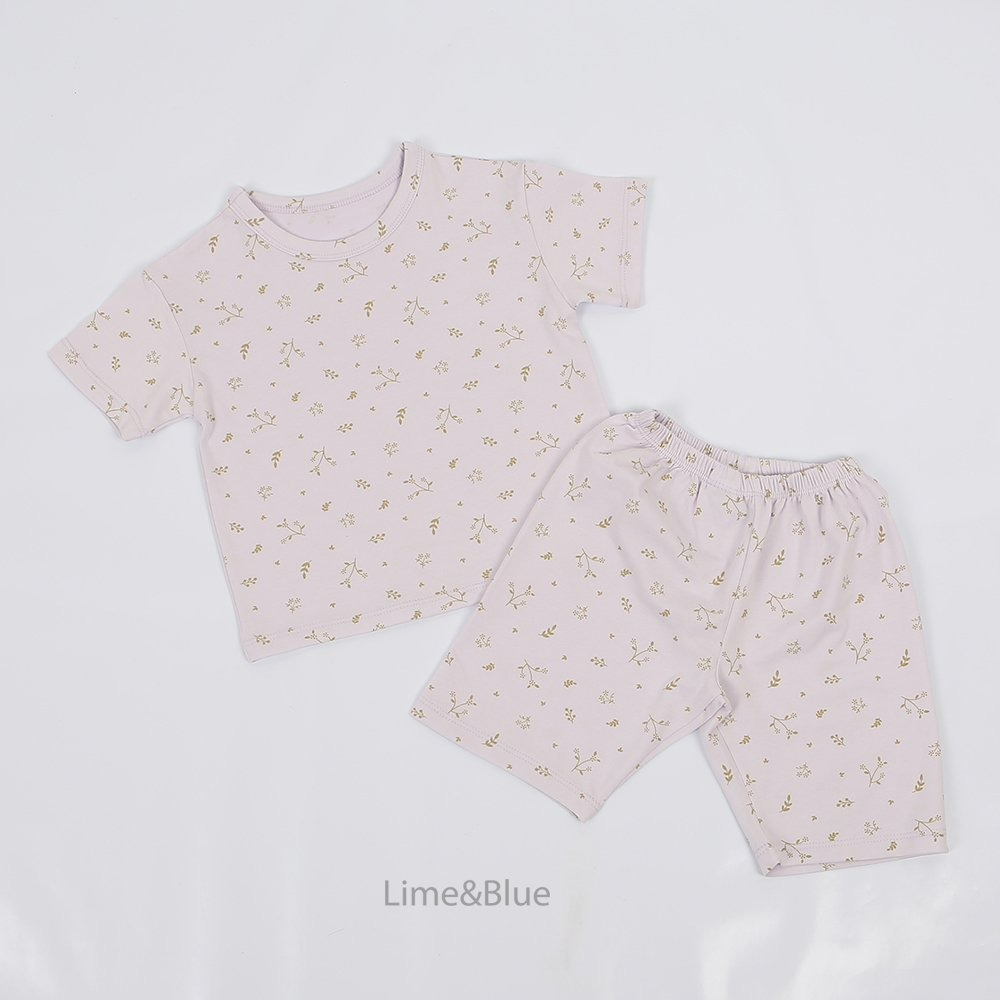 Lime&Blue 套裝 上下 (兒童) 라임앤블루 버터플로랄상하세트(아동)-規格圖11