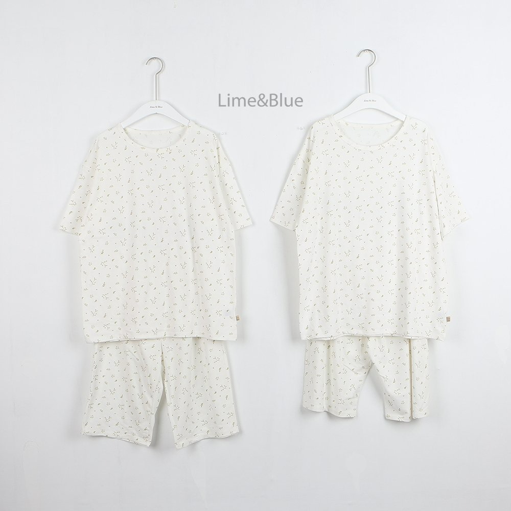 Lime&Blue 套裝 上下 親子裝 라임앤블루 버터플로랄상하세트(성인)-細節圖10