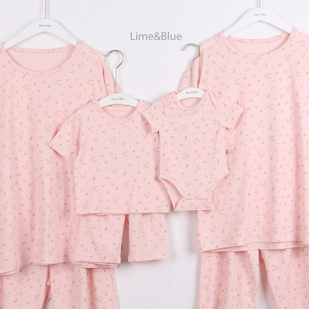 Lime&Blue 套裝 上下 親子裝 라임앤블루 버터플로랄상하세트(성인)-細節圖11