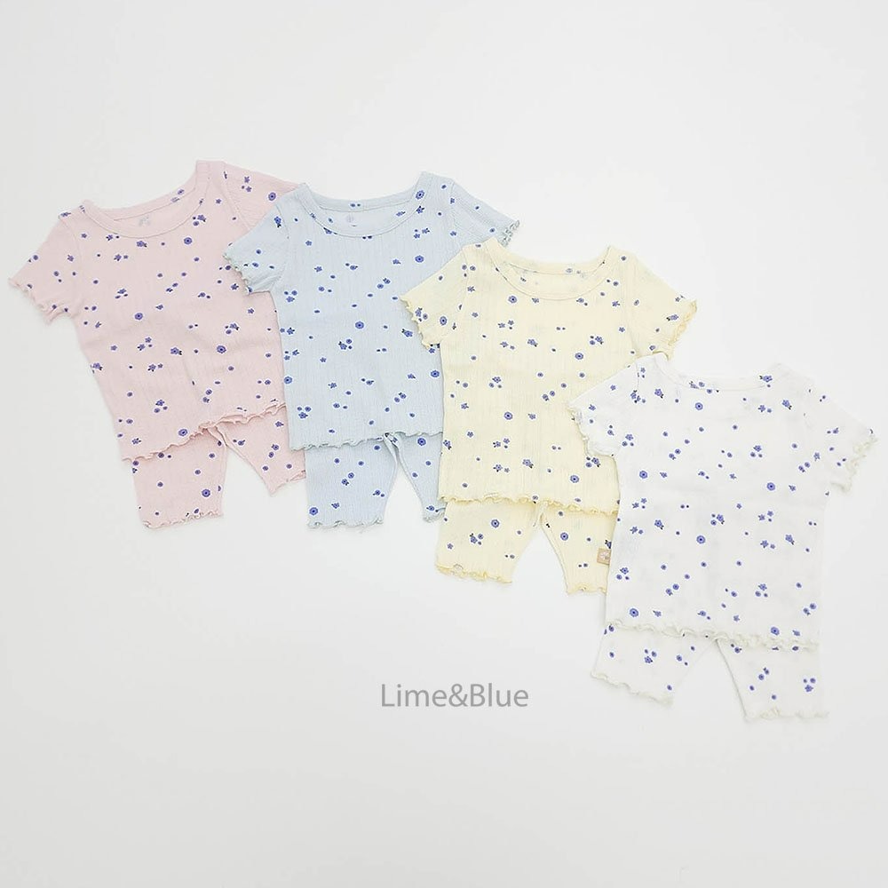 Lime&Blue 套裝 上下 라임앤블루 모모블루밍상하세트-細節圖3