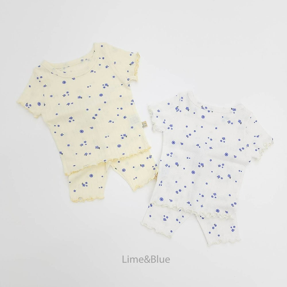 Lime&Blue 套裝 上下 라임앤블루 모모블루밍상하세트-細節圖4