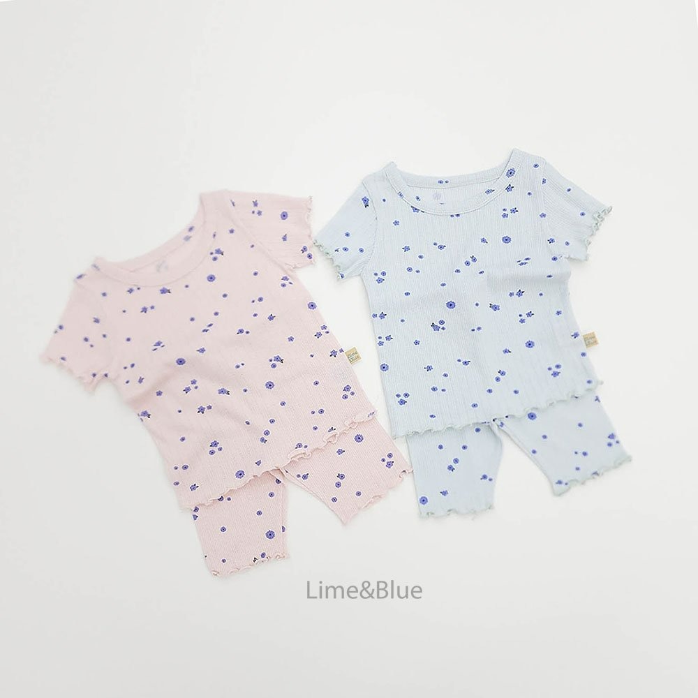 Lime&Blue 套裝 上下 라임앤블루 모모블루밍상하세트-細節圖5